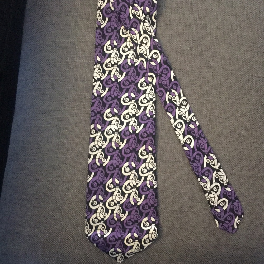 Men’s Silk Tie Pierre Balmain Couture Purple